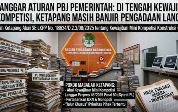 MELANGGAR ATURAN PBJ: DI TENGAH KEWAJIBAN MINI KOMPETISI, KETAPANG MASIH BANJIR PENGADAAN LANGSUNG   